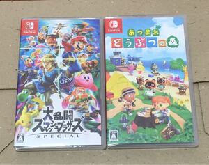 Nintendo Switch 大乱闘スマッシュブラザーズ どうぶつの森 新品未開封シュリンク付き