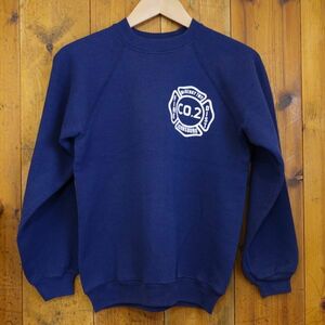 【キッズ】プリント スウェット FIRE DEPT 90s ビンテージ USA古着 消防署