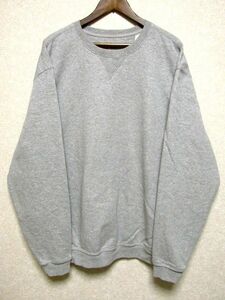 ★ビッグサイズ★Carhartt MIDWEIGHT CREW NECK SWEAT 2XL★カーハート 無地 スウェット グレー クルーネック 前V ワーク ビッグシルエット