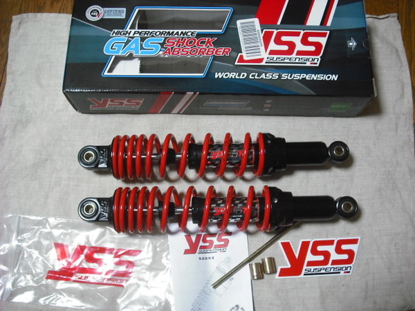 新品 YSS ハイブリッドリアサスペンション 350mm モンキー／ゴリラ／スーパーカブ etc 【RB220-350P-01-5-X】