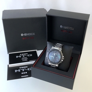 新品 CASIO G-SHOCK MTG-B2000XD-1AJF 電波ソーラー腕時計 カーボンベゼル 黒文字盤 マルチバンド6 タフソーラー カレンダー 質セブン