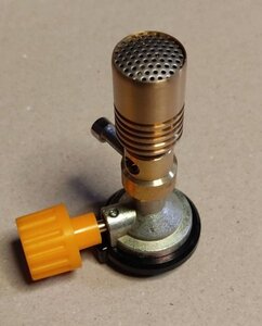 送料無料! バーナーワーク用ガスバーナー 垂直バーナーで安全! カセットボンベタイプ(CB缶) 説明書付き