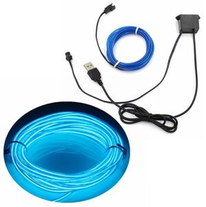 送料無料! 2.3mm×1000mm 無機ELチューブ ELワイヤー 使い方いろいろアイデア次第!