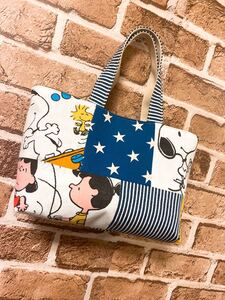 ハンドメイドお散歩ミニトートバッグ