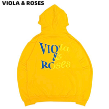 L 新品【VIOLA&ROSES CRACKED CONCRETE PUFF PRINT HOODIE(GOLD) ビオラアンドローゼス フーディ VIOLA & ROSES パーカー】_画像2