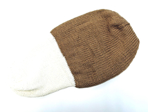 【バルーン ニットキャップ KNIT CAP Brown ノーブランド 手編みニットキャップ ニット帽 ビーニー】_画像3