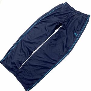  Puma * PUMA reverse side protection against cold warm * nylon pants nylon jersey car ka car ka navy O sport running training #Ja2911