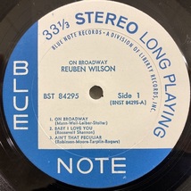 ★即決 Reuben Wilson / On Broadway 米オリジナル、青白Liberty Vangelder刻印 22343 ルーベン・ウィルソン BLUE NOTE_画像2