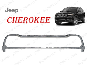  Jeep KL Cherokee KL24 KL24P KL32 KL32L 2014~2018 передний бампер решётка Surround хром акцент рама металлизированный 