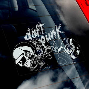 ◆ダフト・パンク Daft Punk◆外張り カーステッカー 140×100mm@外貼り カー ステッカー シール ハウス/ディスコ/エレクトロ M1 3066