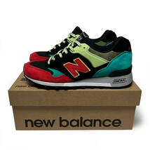 新品 NEW BALANCE M577 ST NAG 25.5cm US 7.5D Made In England ニューバランス UK イングランド ブラック マルチカラー 576_画像1