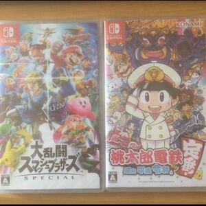 Nintendo Switch 大乱闘スマッシュブラザーズSPECIAL 桃太郎電鉄 中古2点セット