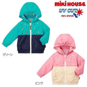  prompt decision![ Miki House ] new goods unused mikihouse 110cm 105cm~115cm small embroidery entering Wind breaker child clothes girl .... color : pink 