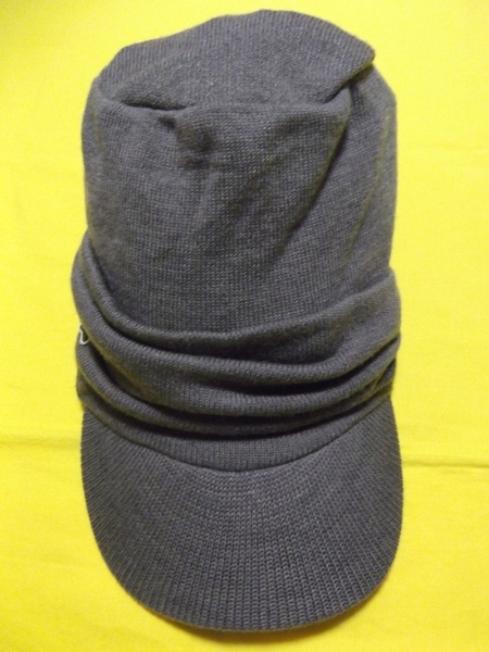 ●ラコステ ニット ジープ帽 キャスケット 帽子 グレー フリー 日本製 ジープ キャップ
