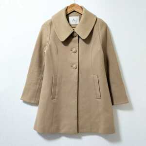 [ popular brand ]ef-de ef-de long coat lady's 9 number beige Camel 