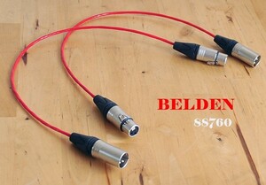 「BELDEN」 88760 ケーブル　XLR⇔XLR　長さ200cm