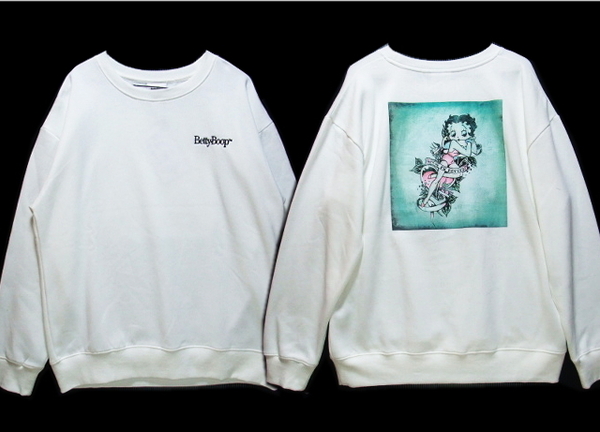 即決■★BETTY BOOP★■ベティーブープ トレーナー:SIZE=L