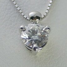 ダイヤモンド ネックレス プラチナ 一粒 0.5ct 鑑定書付 0.515ct Fカラー VVS2クラス VGカット CGL_画像1