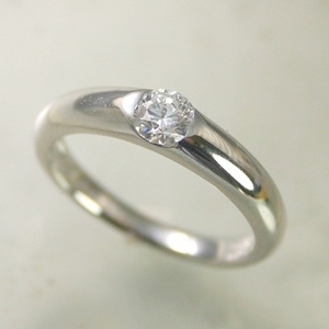 婚約指輪 安い プラチナ ダイヤモンド リング 0.5カラット 鑑定書付 0.519ct Fカラー SI2クラス 3EXカット CGL