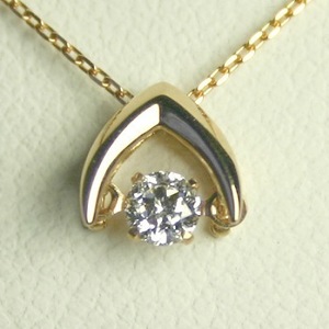 ダンシングストーン ダイヤモンド ネックレス 1.0ct 鑑定書付 1.051ct Eカラー SI2クラス VGカット CGL