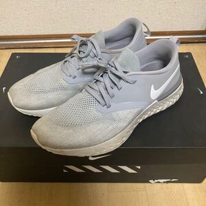 NIKE odyssey react2 flyknit ウルフグレー ランニングシューズ
