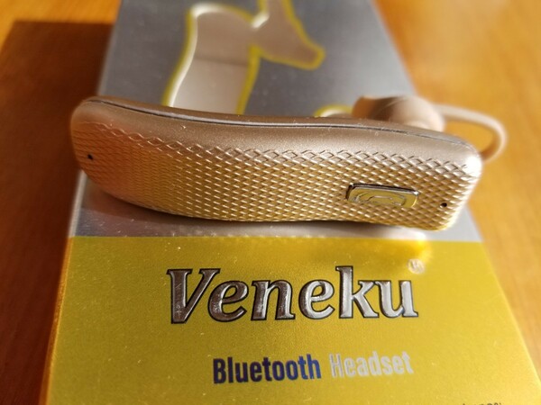 Bluetooth　V5.0　ヘッドセット　イヤフォン　GOLD　Q