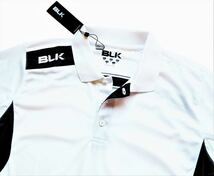 新品未着用　BLK　日本サイズL～XL相当(AU M)　TEK6ポロシャツ　ホワイト　ビーエルケー　スピアーズ　ラグビー　ジムにも_画像1