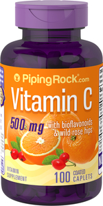 ※送無！ビタミンC Vitamin C バイオフラボノイド 500mg 100粒 保証 ※