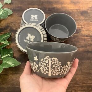 【訳ありB級品】グレー カフェ風 北欧 小鉢 軽量食器 ナチュラル ティンバー フォレスト 撥水 食器
