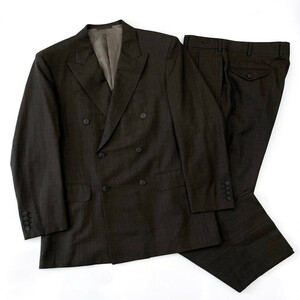 上下◆BURBERRY バーバリー セットアップ ダブル スーツ テーラードジャケット スラックスパンツ 98-88-175AB6 / 三陽商会 日本製