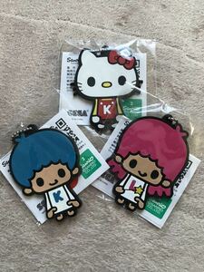 新品 未開封 サンリオ キャラクターズ ラバーキーチェーン マスコット ハローキティ キキ ララ Panson Works プライズ品 Hello kitty