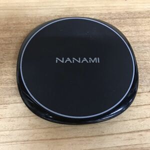 NANAMI ワイヤレス 充電器 Qi認証 最大15W出力 USB Type-C ポート 超薄型 置くだけ充電器 (ブラック)