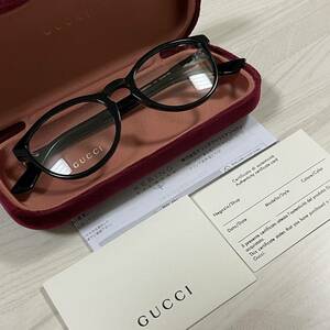 グッチ（GUCCI） メガネ　眼鏡　黒メガネ インターロッキングGGロゴデザイン 新品　未使用　箱付き