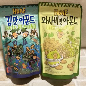 〈送料無料〉韓国 ハニーバターアーモンド シリーズ 2袋 【のりアーモンド・わさびアーモンド】Tom’s ナッツ トムズ 韓国海苔 おつまみ