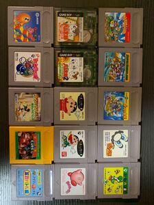 ゲームボーイソフト15個 ケース11個 説明書9枚まとめ売り