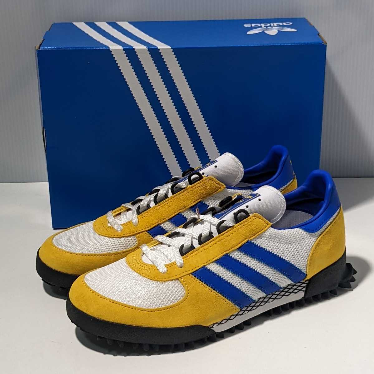 adidasアディダス2002年マラソントレーナー27.5パープル×イエロー新品-