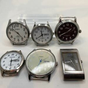 【ブランドメーカー】中古腕時計ヘッド6点セット ジャンク品　不動　部品取り用　10