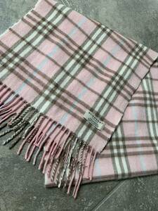 美品 BURBERRY　バーバリー　マフラー　カシミア100％