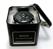 【激安】BINZI ブランド スポーツ 腕時計 クロノグラフ メンズ 防水 ファッション シリコン LED デジタル 男性 紳士 おしゃれ 高級_画像3