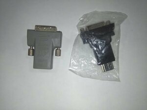 変換コネクタ　DVI ⇔ HDMI　動作未確認