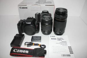 Canon EOS Kiss X10 ボディ デジタル一眼レフ カメラ Canon EF28-80㎜、Canon EF75-300㎜標準&望遠ダブルレンズセット