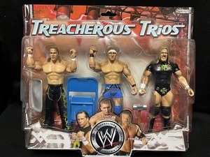 JAKKS：WWE Treacherous Trios 3Pack 限定 ショーン・マイケルズ、ケニー・ダイクストラ＆トリプルH（未開封品）