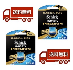 送料無料■シック ハイドロ5 プレミアム 替刃8個入×2箱セット(替刃16個)