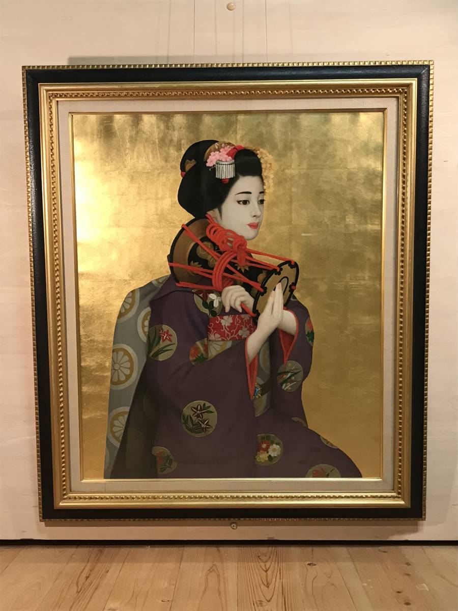 好きに 渡部ひでき 「薔薇」 油彩F8号 画面右下・キャンバス裏に直筆