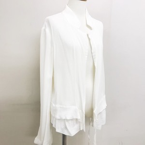 [ new goods ] Ann Demeulemeester (ANN DEMEULEMEESTER) jacket 34 white /10083