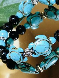  natural stone Power Stone ho n( is u light ) turquoise onyx bracele inside surroundings 15.