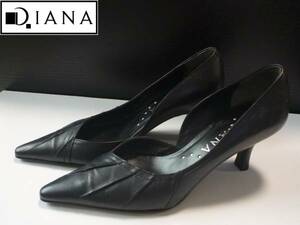1.5 десять тысяч DIANA Diana чёрный натуральная кожа туфли-лодочки 21.0
