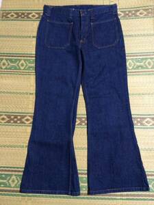  Levi's 689 W33 Denim джинсы темно синий 42TALON ZIP E Vintage bell низ редкий редкость снят с производства популярный American Casual casual мода 