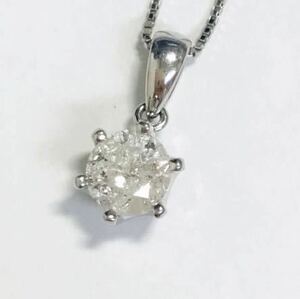 *Pt850/Pt900 diamond 1.008ct attaching pendant necklace *