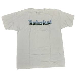 Timberland ティンバーランド ブランドロゴ Tシャツ（ホワイト）(L)【並行輸入品】